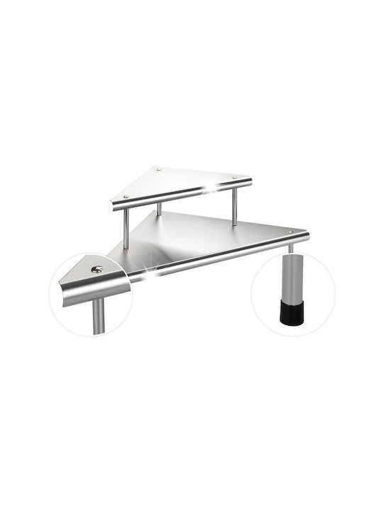 Wenko Επιτραπέζια Βάση Inox 48.5x48.5x31εκ. Ασημί