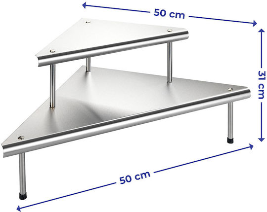Wenko Настолна Стойка Inox 48.5x48.5x31см Сребрист