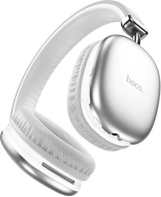 Hoco W35 HOC-W35-SL Wireless/Wired Over Ear Headphones with 40hours hours of operation Silver
