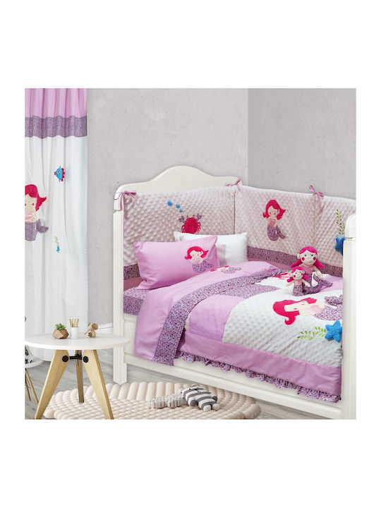 Das Home 6395 Σετ Βρεφικό Κουβερλί Βαμβακερό Ροζ 110x150cm