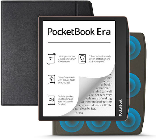 Pocketbook Flip Cover Μαύρη (PocketBook Era)
