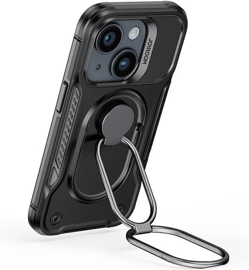 Joyroom Dual Hinge Armored Back Cover Πλαστικό / Σιλικόνης 1.5mm Μαύρο (iPhone 14 Plus)
