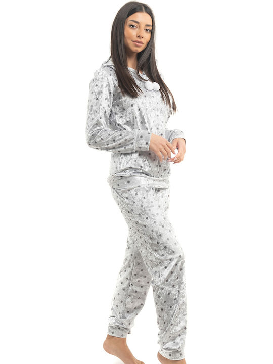 Odyssey Set Winter Women's Pajamas Gray