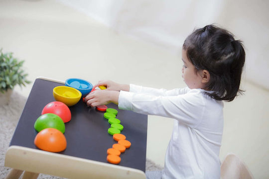Plan Toys Βρεφικό Παιχνίδι Sort & Count Cups από Ξύλο για 18+ Μηνών