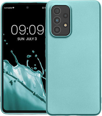 KWmobile Metallic Silicone Back Cover Turquoise (Galaxy A53)