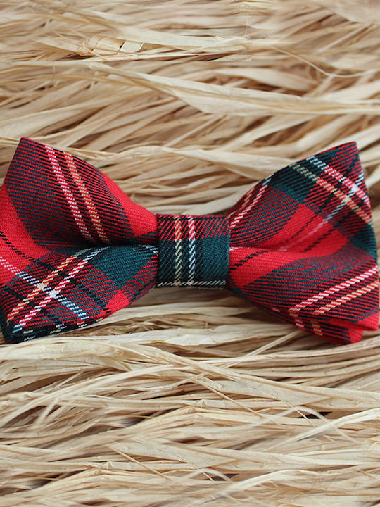 JFashion Handmade Cloth Bow Tie Red