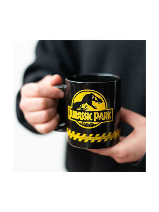 Grupo Erik Jurassic Park Κούπα Κεραμική Μαύρη 300ml