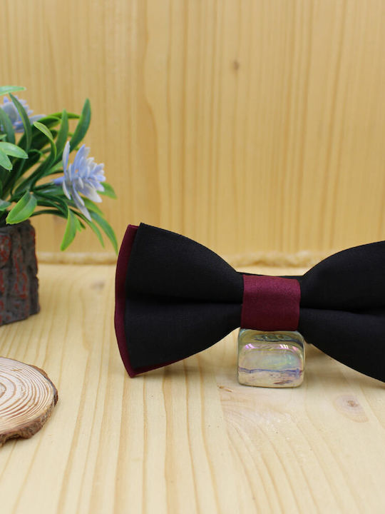 JFashion Cloth Bow Tie Black Red JFashion Cloth Bow Tie Black Red