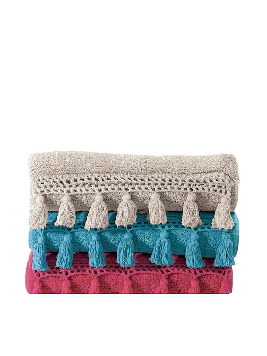 Das Home Bath Mat Cotton 0528 420750700528 Fuchsia 50x70cm
