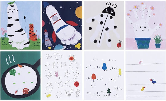 Tooky Toys Боядисване Finger Paint Art Kit за Деца 3+ години+ Години