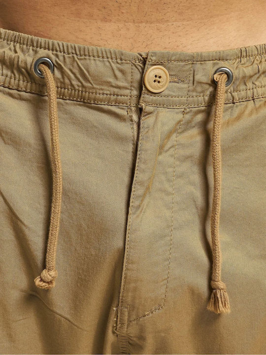 Hose Cargo Elastisch in Schlanker Passform Beige