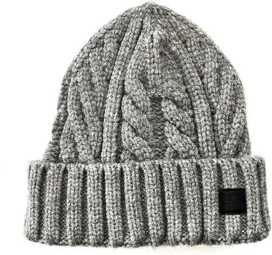 Beanie Ανδρικός Σκούφος Πλεκτός σε Γκρι χρώμα