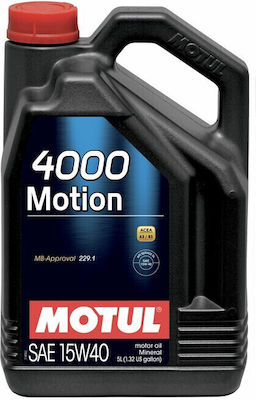 Motul Λάδι Αυτοκινήτου 4000 Motion 15W-40 4lt