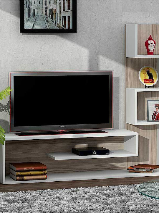 TV Stand Wooden Meteni White - Cordoba L149.5xW29.5xH120cm