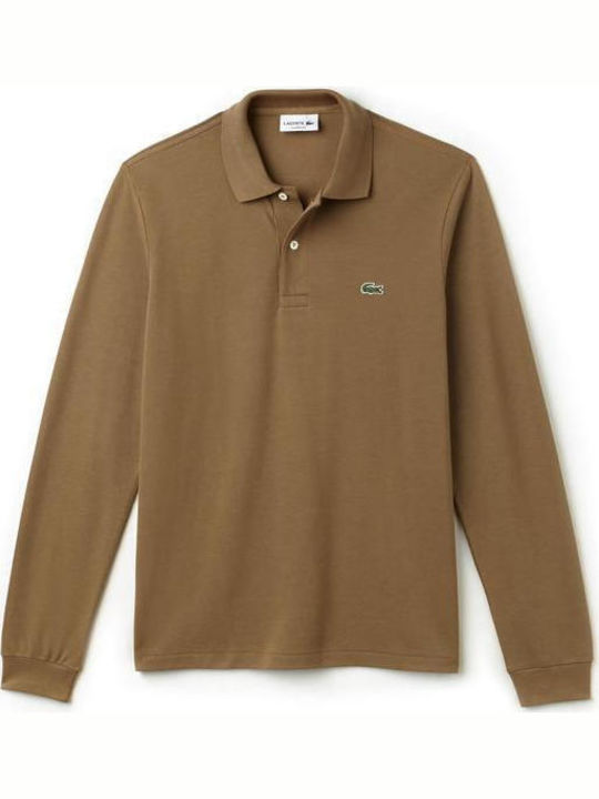 Lacoste Herren Shirt Langarm Polo Beige