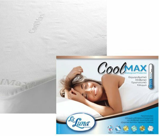 La Luna Coolmax Σετ Προστατευτικά Μαξιλαριών Αδιάβροχα Λευκό 50x70εκ.