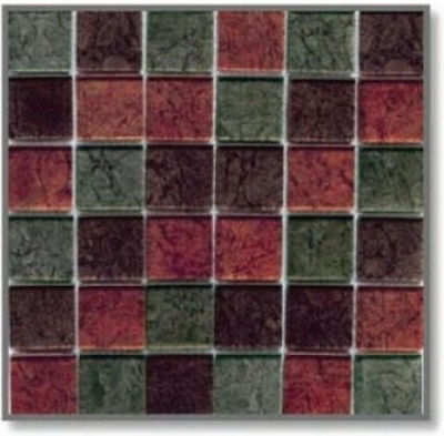 Karag D12 Kitchen Wall / Bathroom Matte Glass Tile 30.5x30.5cm Multicolour