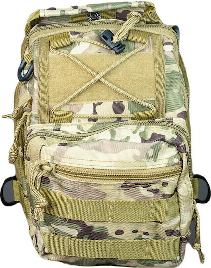 Woodland One Strap Mijo Military Backpack Multicam Camouflage Woodland 10L