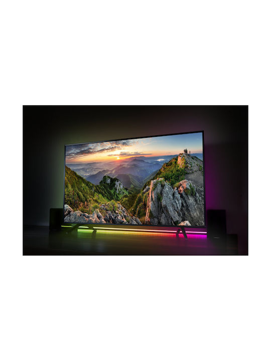 Ibiza Sound LED Stehleuchte H150cm. mit RGB Licht Weiß