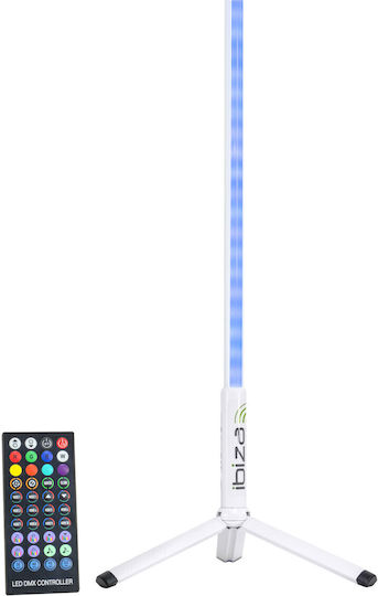 Ibiza Sound LED Floor Lamp H150xW120cm with RGB Light White
