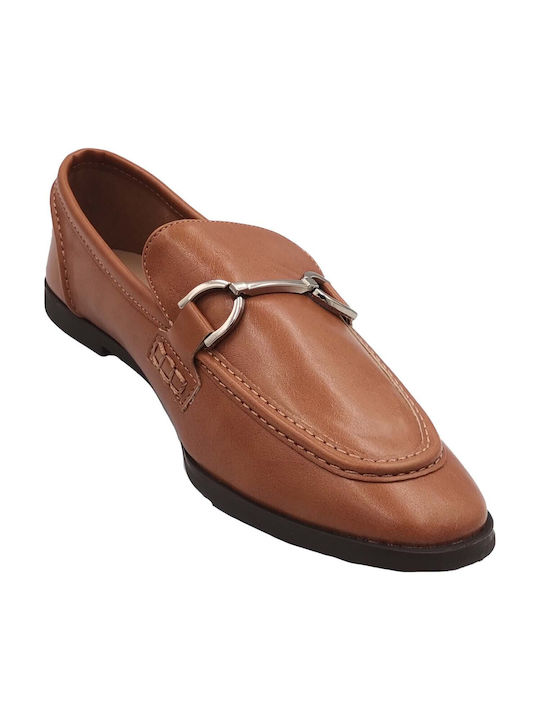 Corina Leather Moccasin in Tan (M2566-03)