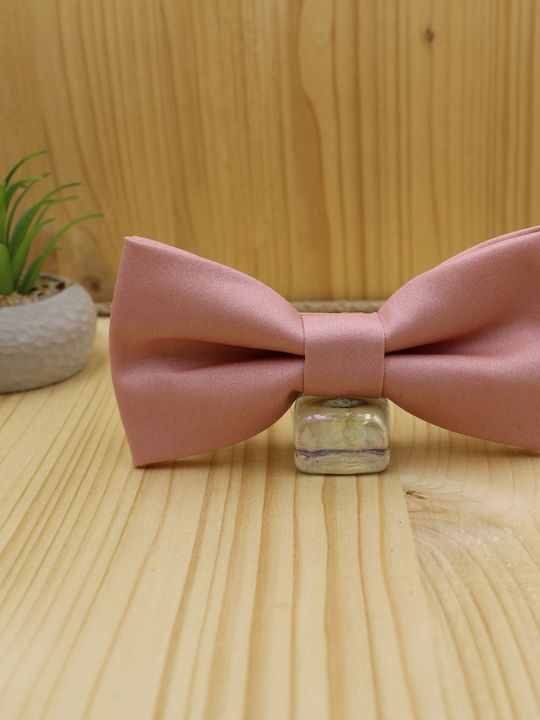 JFashion Handmade Cloth Bow Tie Peach JFashion Handmade Cloth Bow Tie Peach