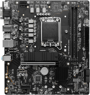 MSI PRO B760M-G DDR4 Motherboard Micro ATX with Intel 1700 Socket