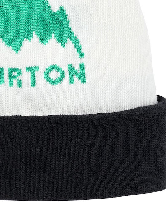 Burton Beanie Unisex Σκούφος Πλεκτός σε Λευκό χρώμα