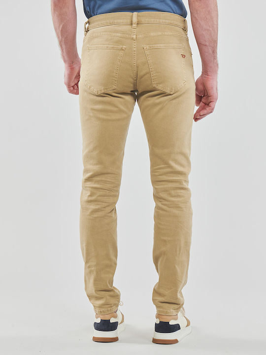 D-Strukt Men's Jeans Pants with Skinny Fit Beige