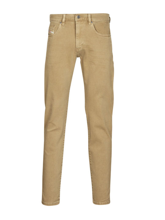 D-Strukt Men's Jeans Pants with Skinny Fit Beige