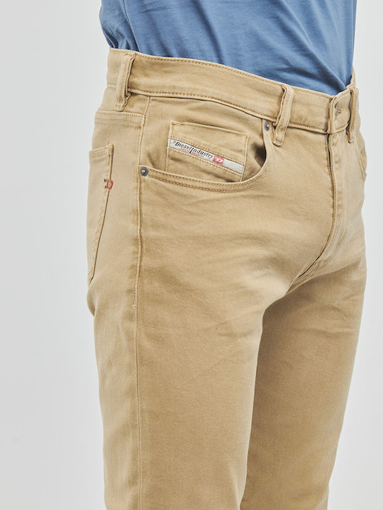 D-Strukt Men's Jeans Pants with Skinny Fit Beige