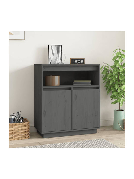 Wooden Buffet Gray L70xW34xH80cm