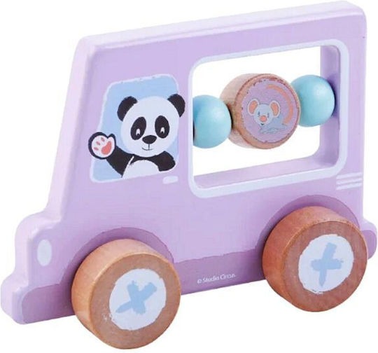 Jumini Vehicle Panda car made of Wood for 12++ Months