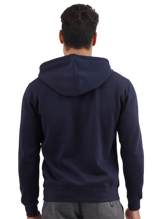 Magnetic North Men's Sweatshirt Jacket with Hood and Pockets Navy