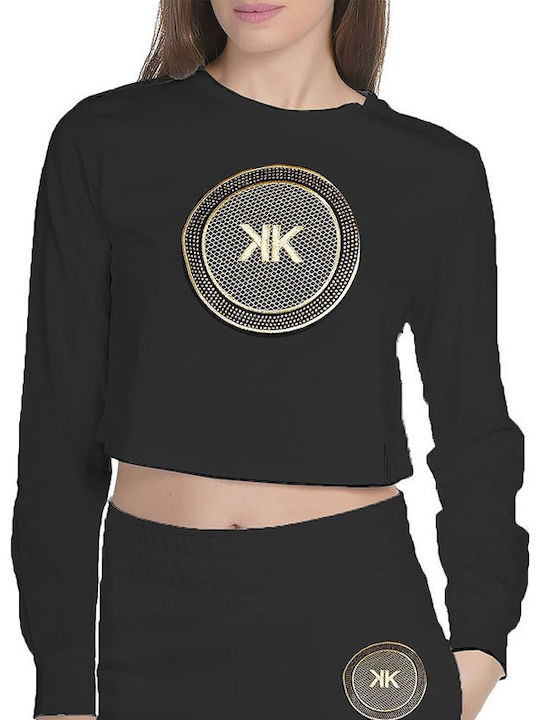 Kendall + Kylie Art Patch Μπλούζα Μαύρη