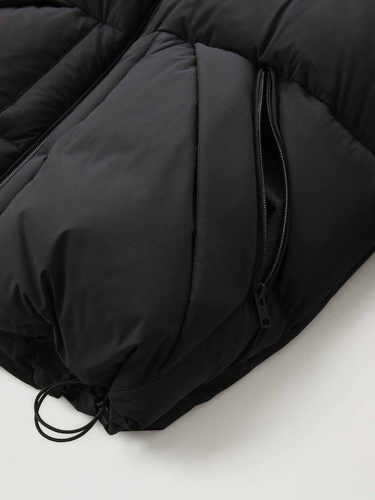 Sierra CFWOOU0611MRUT3107 Χειμωνιάτικο Μπουφάν Puffer Μαύρο