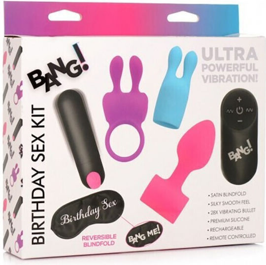 XR Bang Me Κλειτοριδικός Δονητής με Απομακρυσμένο Έλεγχο Birthday Sex Kit
