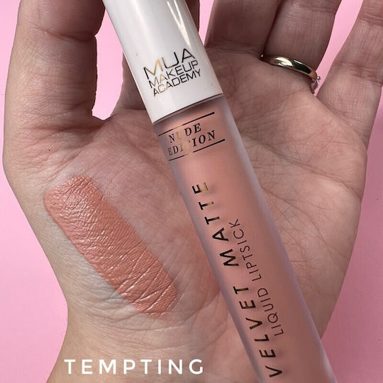 MUA Velvet Matte Nude Edition Long Lasting Liquid Lipstick Matte Tempting