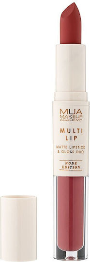 MUA Multi Lip Duo Nude Edition Long Lasting Liquid Lipstick Matte Soleil 3.2gr