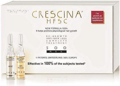 Labo Crescina Complete Treatment HFSC 100% 500 Fiola pentru păr pentru căderea părului pentru bărbați 20x3.5ml