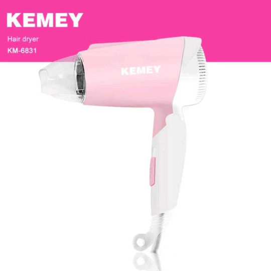 Kemei Πιστολάκι Μαλλιών Ταξιδίου 1600W KM-6831