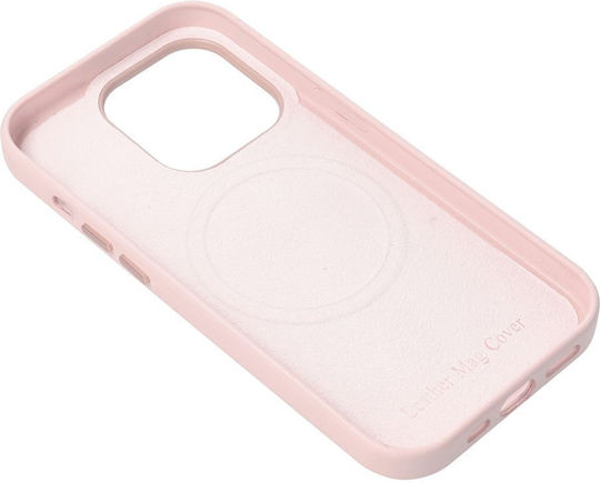 Forcell Back Cover Synthetic Leather Sand Pink (iPhone 14)