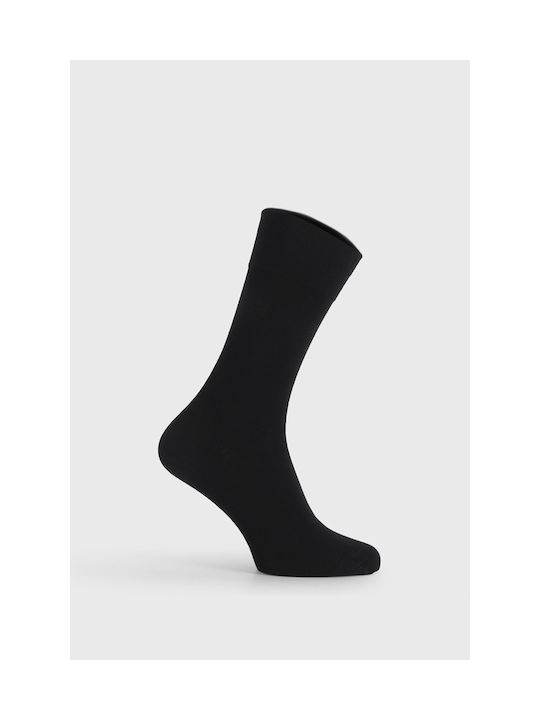 PRO Pro men's premium style bamboo sock premium style tall in black color 17604-BLACK - BLACK