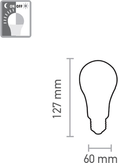 Inlight LED Bulb 9W 127mm for Socket E27 and Shape A60 Natural White 800lm