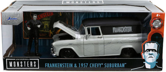 Jada Toys Frankenstein Universal Monsters - Model Diecast Frankenstein 1957 Chevy Suburban Livrare Chevy Suburban 1957 Vehicul Replică Lungime 7 cm Scară 1:24