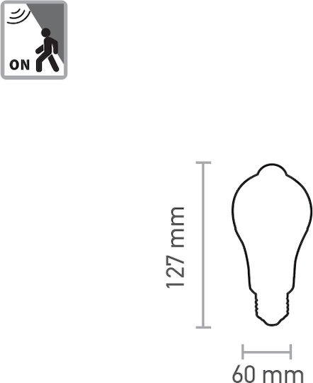 Inlight LED Bulb 12W 127mm for Socket E27 and Shape A60 Natural White 800lm