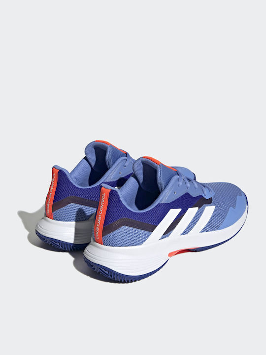 adidas Courtjam Control Мъжки Тенис обувки Глинени игрища Blue Fusion / Cloud White / Lucid Blue