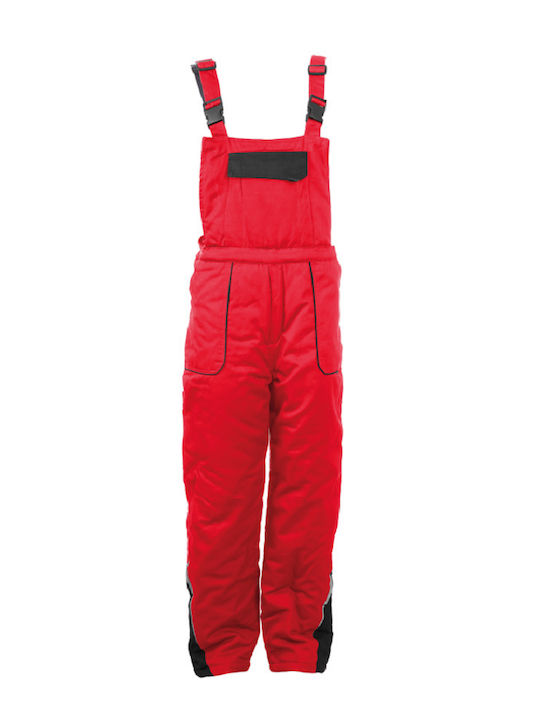 Stenso Kastor Work Coveralls Dungarees Waterproof Cotton Red