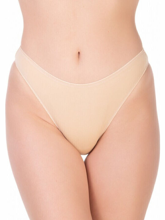 High-waisted Women's Brazil Beige