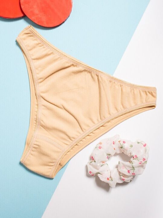 High-waisted Women's Brazil Beige